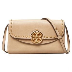 Tory Burch  Miller Metal Stitch Wallet Crossbody